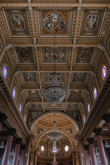 Obraz premium interior of the basilica church of sancto antonio hujus civitatis patrono