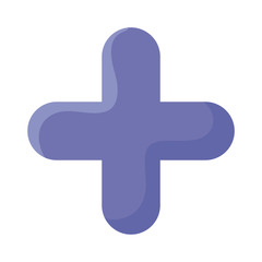 Obraz premium Plus flat style icon vector design