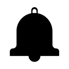 Isolated bell silhouette style icon vector design