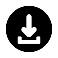 Download arrow silhouette style icon vector design