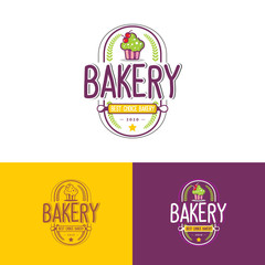 luxury bakery vector logo design