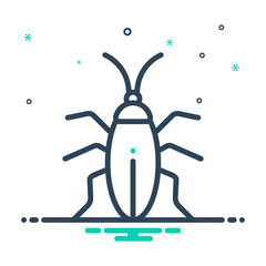 Mix icon for cockroach