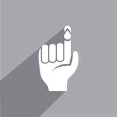 DIABETES ICON , BLOOD TEST ICON