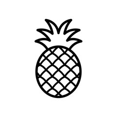 pineapple - fruit icon vector design template