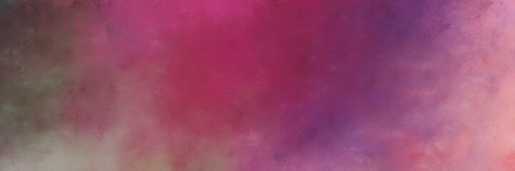 beautiful antique fuchsia and dark moderate pink color background with space for text or image. vintage texture, distressed old textured painted design. can be used as horizontal header or banner