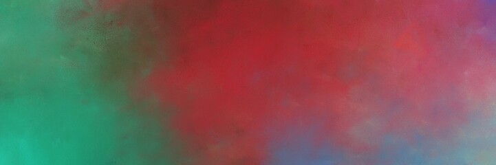 beautiful dark moderate pink, sea green and dark olive green colored vintage abstract painted background with space for text or image. can be used as header or banner