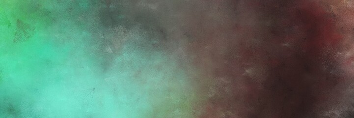 beautiful abstract painting background graphic with old mauve, medium aqua marine and cadet blue colors and space for text or image. can be used as horizontal background texture