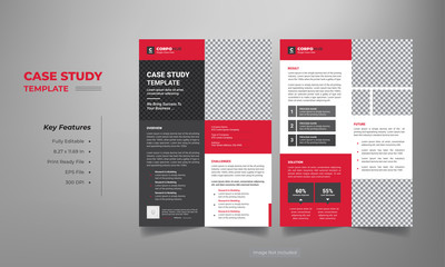 case study template with minimal design