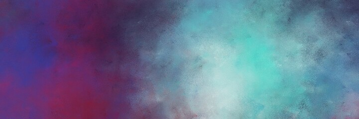 Fototapeta premium beautiful vintage abstract painted background with dark slate blue, sky blue and cadet blue colors and space for text or image. can be used as header or banner