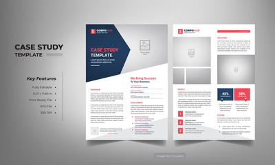 case study template with minimal design