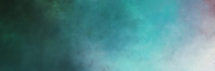 beautiful abstract painting background texture with teal blue, pastel blue and sky blue colors and space for text or image. can be used as horizontal header or banner orientation
