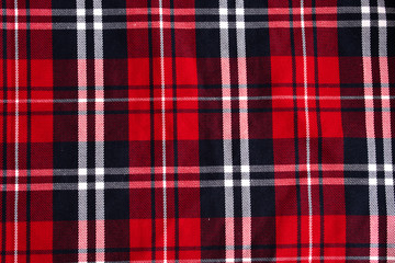 Texture of plaid seamless pattern for your design pattern in red, white and navy blue, checked pattern