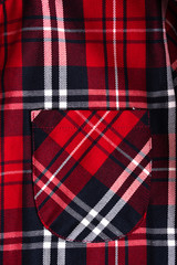 Texture of plaid seamless pattern for your design pattern in red, white and navy blue, checked...