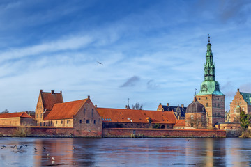 View of Frederiksborg slot, Denmark