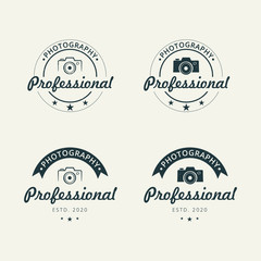 Fototapeta premium Professional photography logo design template