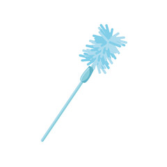 toilet brush on white background