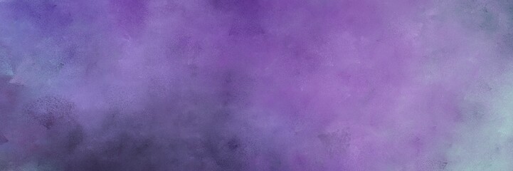 beautiful vintage abstract painted background with light slate gray, very dark violet and pastel blue colors and space for text or image. can be used as horizontal background graphic