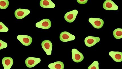 avocado seamless pattern for print,products packaging. texture for eco and healthy food