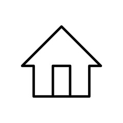 House Home Line Vector Icons. Editable Stroke