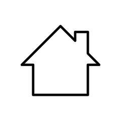 House Home Line Vector Icons. Editable Stroke