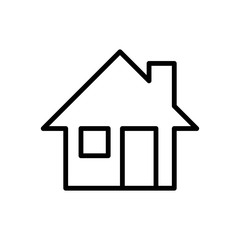 House Home Line Vector Icons. Editable Stroke