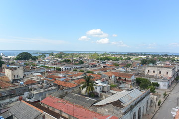 Fototapeta na wymiar Honeymoon travel to cienfuegos cuba, historical place