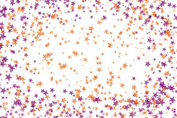 Fototapeta na wymiar Multicolor watercolor brushed stars pattern