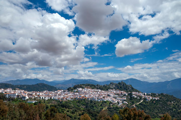 Fototapeta na wymiar municipio de Gaucín en la comarca del valle del genal, Málaga