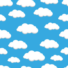 Blue sky patterns seamless