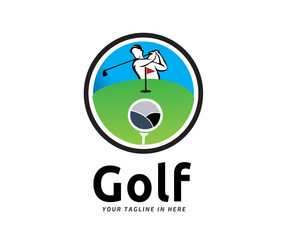 Circle Golf logo design inspiration