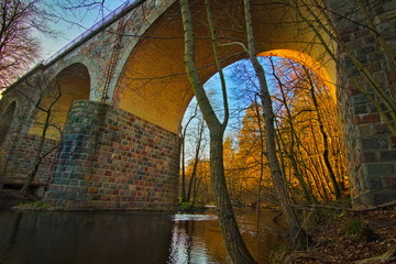 Stary most kolejowy w Łebieniu