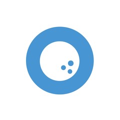 Fototapeta premium bowling ball icon vector illustration sign