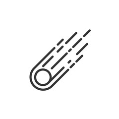 comet astronomy icon vector illustration sign