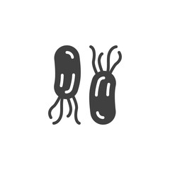 H. pylori bacteria Infection vector icon. filled flat sign for mobile concept and web design. Helicobacter pylori glyph icon. Symbol, logo illustration. Vector graphics