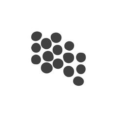 Staphylococci bacteria vector icon. filled flat sign for mobile concept and web design. Staphylococcus bacteria glyph icon. Symbol, logo illustration. Vector graphics