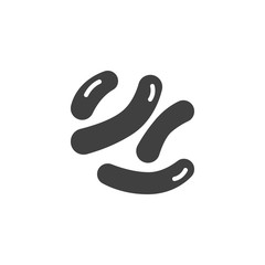 Stem cells bacteria vector icon. filled flat sign for mobile concept and web design. Stem bacteria glyph icon. Symbol, logo illustration. Vector graphics