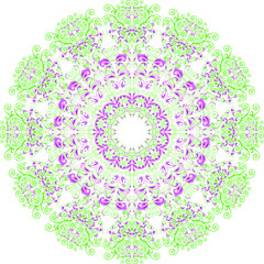 Mandala Art Work, beautiful colorful theme, CMYK colors seamless format.