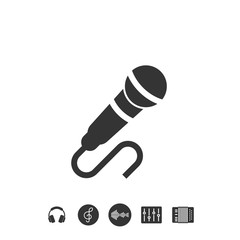 microphone icon vector illustration sign