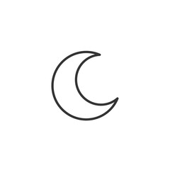 moon icon vector illustration sign