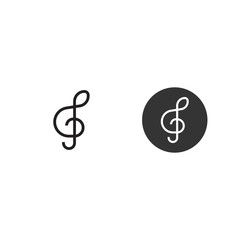 music sign icon vector illustration sign