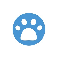 paw print icon vector illustration sign