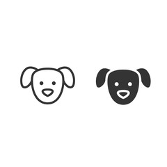 puppy dog icon vector illustration sign