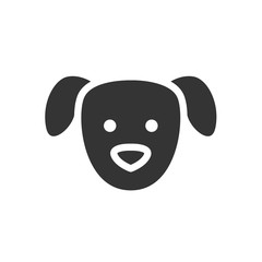 puppy dog icon vector illustration sign