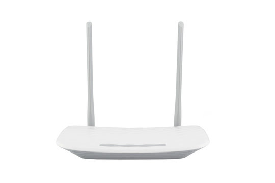 Wireless Internet Router Isolated On White Background