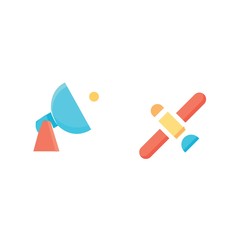 satellite icon vector illustration sign