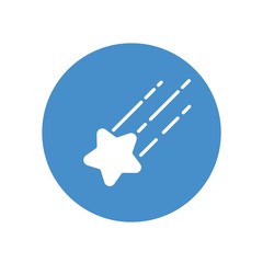 shooting star icon vector illustration sign