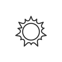 sun icon vector illustration sign