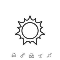 sun icon vector illustration sign