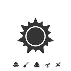 sun icon vector illustration sign