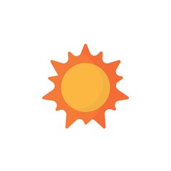 sun icon vector illustration sign